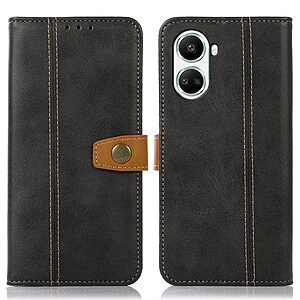 Θήκη Huawei Nova 10 SE Mad Mask Leather Wallet Strong Golden Clasp με βάση στήριξης