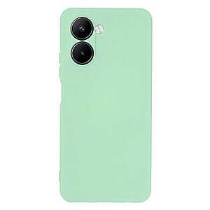 Θήκη Realme C33 OEM Soft Liquid Silicone Πλάτη σιλικόνης με κορδόνι πράσινο - Image 3