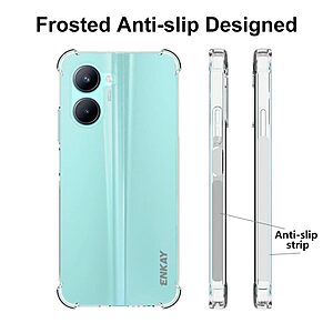 Θήκη Realme C33 Enkay Silicone Sockproof Anti-Slip Transparent Πλάτη TPU - Image 4