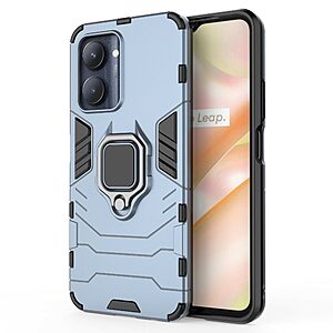 Θήκη Realme C33 Mad Mask Πλάτη Thin Armor με Μαγνητικό δαχτυλίδι και Βάση στήριξης TPU μπλε