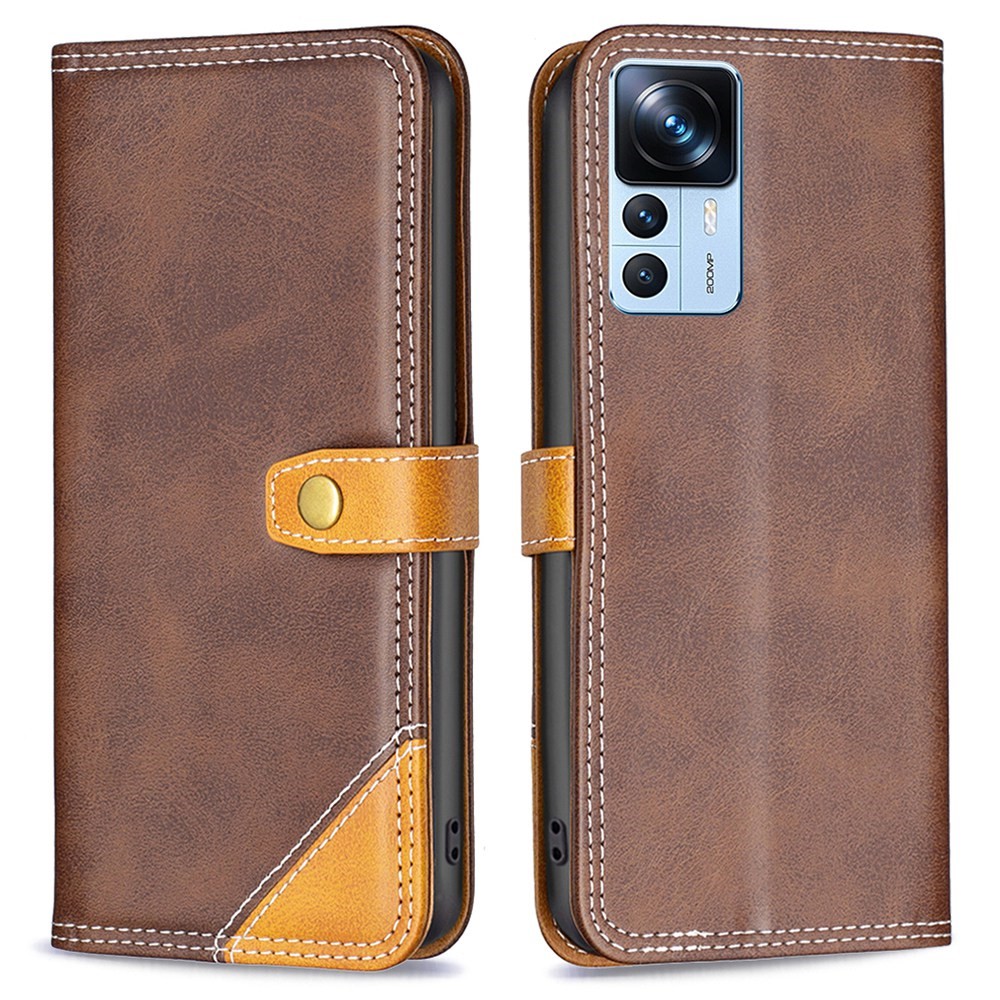 Θήκη Xiaomi 12T 5G / 12T Pro 5G BINFEN COLOR Leather Wallet Double Stitching Lines με βάση στήριξης Θήκη Xiaomi 12T 5G / 12T Pro 5G BINFEN COLOR Leather Wallet Double Stitching Lines με βάση στήριξης