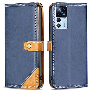 Θήκη Xiaomi 12T 5G / 12T Pro 5G BINFEN COLOR Leather Wallet Double Stitching Lines με βάση στήριξης