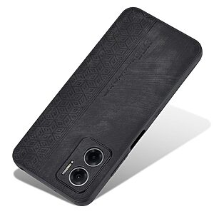 Θήκη Xiaomi Redmi 10 5G AZNS Imprinted Series Πλάτη με ανάγλυφη επιφάνεια από συνθετικό δέρμα και TPU μαύρο - Image 2