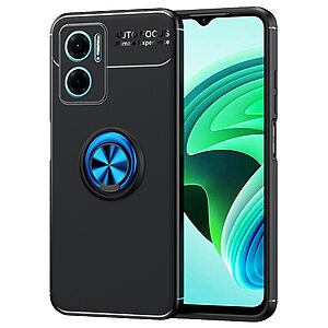 Θήκη Xiaomi Redmi 10 5G OEM Magnetic Ring Kickstand / Μαγνητικό δαχτυλίδι / Βάση στήριξης TPU μαύρο / μπλε