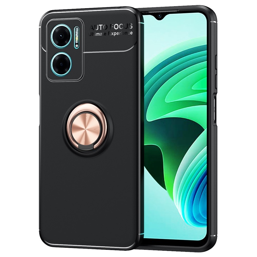 Θήκη Xiaomi Redmi 10 5G OEM Magnetic Ring Kickstand / Μαγνητικό δαχτυλίδι / Βάση στήριξης TPU μαύρο / ροζ χρυσό