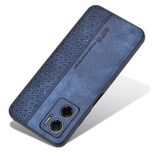 Θήκη Xiaomi Redmi 10 5G AZNS Imprinted Series Πλάτη με ανάγλυφη επιφάνεια από συνθετικό δέρμα και TPU μπλε - Image 2