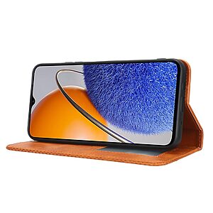 Θήκη Huawei Nova Y61 Mad Mask Folio Series v3 με βάση στήριξης, υποδοχή καρτών και μαγνητικό κούμπωμα Flip Wallet από συνθετικό δέρμα και TPU καφέ - Image 3