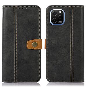 Θήκη Huawei Nova Y61 Mad Mask Leather Wallet Strong Golden Clasp με βάση στήριξης