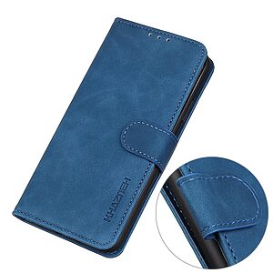 Θήκη Huawei Nova Y61 KHAZNEH Litchi Skin Texture Leather με βάση στήριξης, υποδοχές καρτών και μαγνητικό κούμπωμα μπλε - Image 4