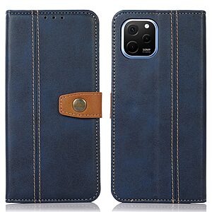 Θήκη Huawei Nova Y61 Mad Mask Leather Wallet Strong Golden Clasp με βάση στήριξης