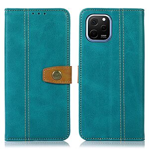 Θήκη Huawei Nova Y61 Mad Mask Leather Wallet Strong Golden Clasp με βάση στήριξης