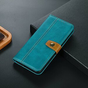 Θήκη Huawei Nova Y61 Mad Mask Leather Wallet Strong Golden Clasp με βάση στήριξης, υποδοχές καρτών και μαγνητικό κούμπωμα πράσινο ανοιχτό - Image 5