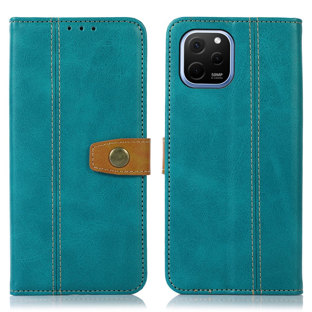 Θήκη Huawei Nova Y61 Mad Mask Leather Wallet Strong Golden Clasp με βάση στήριξης