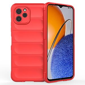 Θήκη Huawei Nova Y61 Mad Mask Rugged Armor από σκληρό Premium TPU κόκκινο