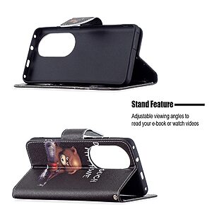 Θήκη Huawei P50 Pro OEM Angry bear with chainsaw με βάση στήριξης, υποδοχές καρτών και μαγνητικό κούμπωμα Flip Wallet από συνθετικό δέρμα και TPU - Image 4