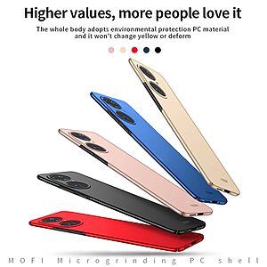 Θήκη Huawei P50 Pro MOFI Shield Slim Series Πλάτη από σκληρό πλαστικό κόκκινο - Image 3