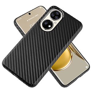 Θήκη Huawei P50 Pro Mad Mask υφή Carbon Fiber Ultra Slim v5 με πλάτη αντικραδασμική από Premium TPU μαύρο - Image 4