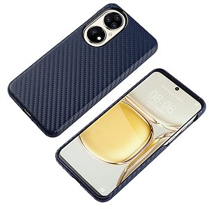 Θήκη Huawei P50 Pro Mad Mask υφή Carbon Fiber Ultra Slim v5 με πλάτη αντικραδασμική από Premium TPU μπλε - Image 5