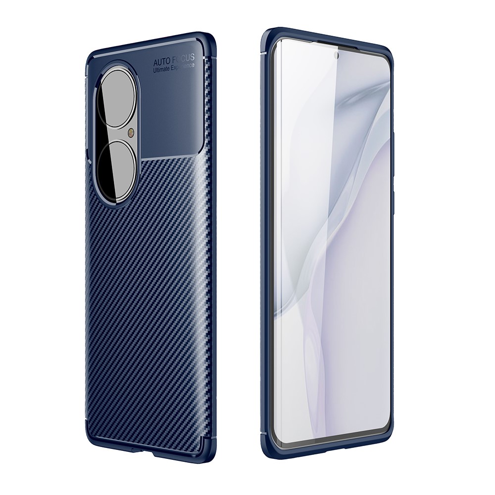 Θήκη Huawei P50 Pro Mad Mask Beetle Series Carbon Fiber Πλάτη TPU μπλε