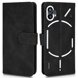 Θήκη Nothing Phone (1) OEM Leather Skin touch Feeling v2 με βάση στήριξης