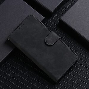 Θήκη Nothing Phone (1) OEM Leather Skin touch Feeling v2 με βάση στήριξης, υποδοχές καρτών και μαγνητικό κούμπωμα μαύρο - Image 5