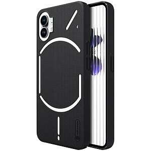 Θήκη Nothing Phone (1) NiLLkin Super Frosted Shield Series Πλάτη από Premium σκληρό πλαστικό μαύρο