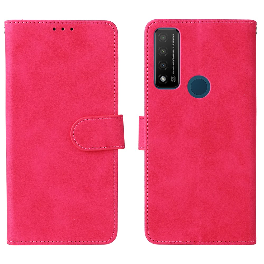 Θήκη TCL 20R 5G OEM Leather Skin touch Feeling v2 με βάση στήριξης