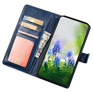 Θήκη TCL 405 / 406 / 408 IDEWEI PU Foldable Series v3 με βάση στήριξης, υποδοχή καρτών και μαγνητικό κούμπωμα Flip Wallet από συνθετικό δέρμα και εσωτερικό TPU καφέ - Image 3