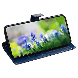 Θήκη TCL 405 / 406 / 408 IDEWEI PU Foldable Series v3 με βάση στήριξης, υποδοχή καρτών και μαγνητικό κούμπωμα Flip Wallet από συνθετικό δέρμα και εσωτερικό TPU καφέ - Image 4