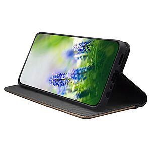 Θήκη TCL 405 / 406 / 408 IDEWEI PU Foldable Series v5 με βάση στήριξης, υποδοχή καρτών και μαγνητικό κούμπωμα Flip Wallet από συνθετικό δέρμα και εσωτερικό TPU μπλε - Image 3