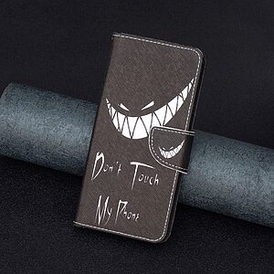 Θήκη Xiaomi Redmi A1+ OEM Μalicious Face with chainsaw με βάση στήριξης, υποδοχές καρτών και μαγνητικό κούμπωμα Flip Wallet από συνθετικό δέρμα και TPU - Image 4