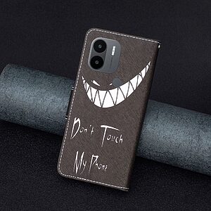 Θήκη Xiaomi Redmi A1+ OEM Μalicious Face with chainsaw με βάση στήριξης, υποδοχές καρτών και μαγνητικό κούμπωμα Flip Wallet από συνθετικό δέρμα και TPU - Image 5