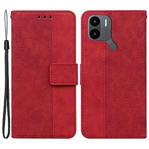Θήκη Xiaomi Redmi A1+ Mad Mask Leather Wallet Case Geometry Style με βάση στήριξης