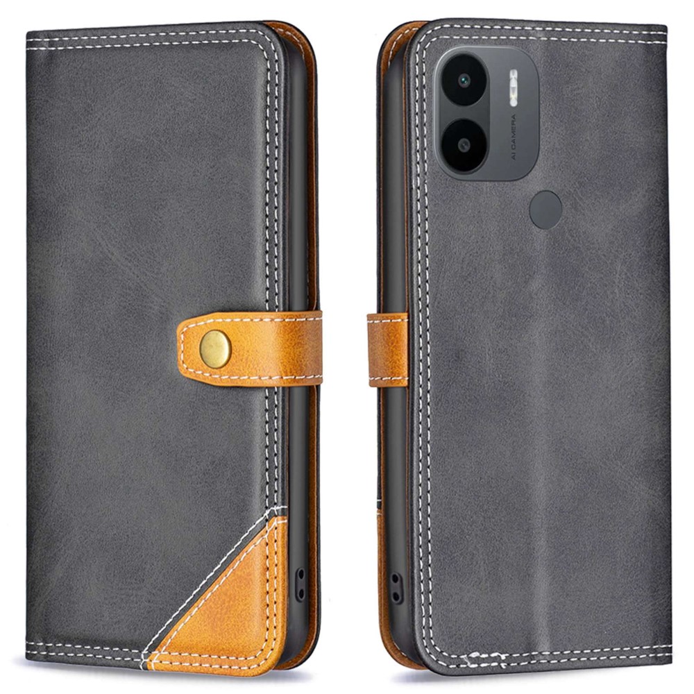 Θήκη Xiaomi Redmi A1+ BINFEN COLOR Leather Wallet Double Stitching Lines με βάση στήριξης