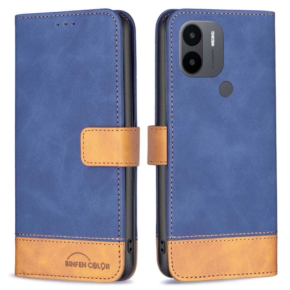 Θήκη Xiaomi Redmi A1+ BINFEN COLOR Leather Wallet Double Stitching Lines v2 με βάση στήριξης