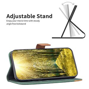 υποδοχές καρτών και μαγνητικό κούμπωμα πράσινο