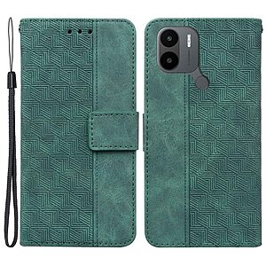 Θήκη Xiaomi Redmi A1+ Mad Mask Leather Wallet Case Geometry Style με βάση στήριξης