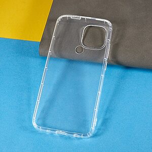 Θήκη Xiaomi Redmi A1+ OEM Silicone Sockproof V6 Anti-Slip Transparent Πλάτη TPU - Image 5
