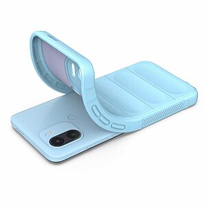 Θήκη Xiaomi Redmi A1+ Mad Mask Rugged Armor από σκληρό Premium TPU γαλάζιο - Image 4