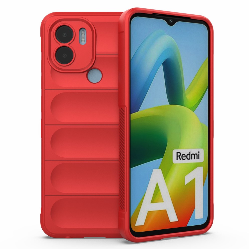 Θήκη Xiaomi Redmi A1+ Mad Mask Rugged Armor από σκληρό Premium TPU κόκκινο
