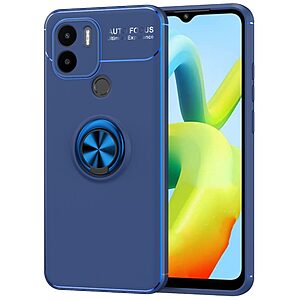 Θήκη Xiaomi Redmi A1+ OEM Magnetic Ring Kickstand / Μαγνητικό δαχτυλίδι / Βάση στήριξης TPU μπλε - Image 3