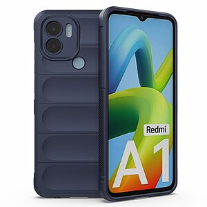 Θήκη Xiaomi Redmi A1+ Mad Mask Rugged Armor από σκληρό Premium TPU μπλε σκούρο