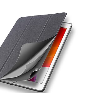 Θήκη Dux Ducis Domo Series Tri-Fold Flip Cover για iPad (2019/2020/2021) 10.2" με ειδική θέση για πενάκι και ενισχυμένη εσωτερική πλάτη σε χρώμα μαύρο - Image 3