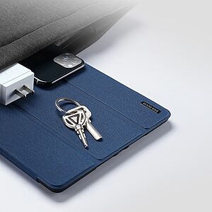 Θήκη Dux Ducis Domo Series Tri-Fold Flip Cover για iPad (2019/2020/2021) 10.2" με ειδική θέση για πενάκι και ενισχυμένη εσωτερική πλάτη σε χρώμα μπλε - Image 5