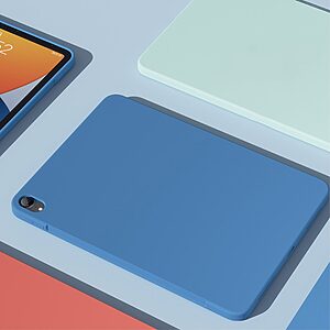 Θήκη MUTURAL Liquid Series Back Cover για iPad Air (2020/2022) 10.9" πλάτη με ενισχυμένη σιλικόνη για προστασία στα χτυπήματα και τις πτώσεις σε χρώμα ροζ - Image 3