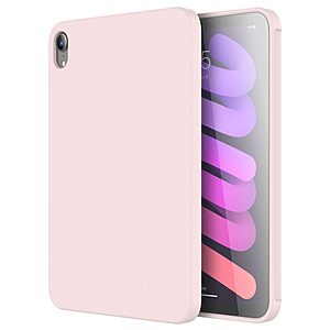 Θήκη MUTURAL Liquid Series Back Cover για iPad mini (2021) 8.3" πλάτη με ενισχυμένη σιλικόνη για προστασία στα χτυπήματα και τις πτώσεις σε χρώμα ροζ