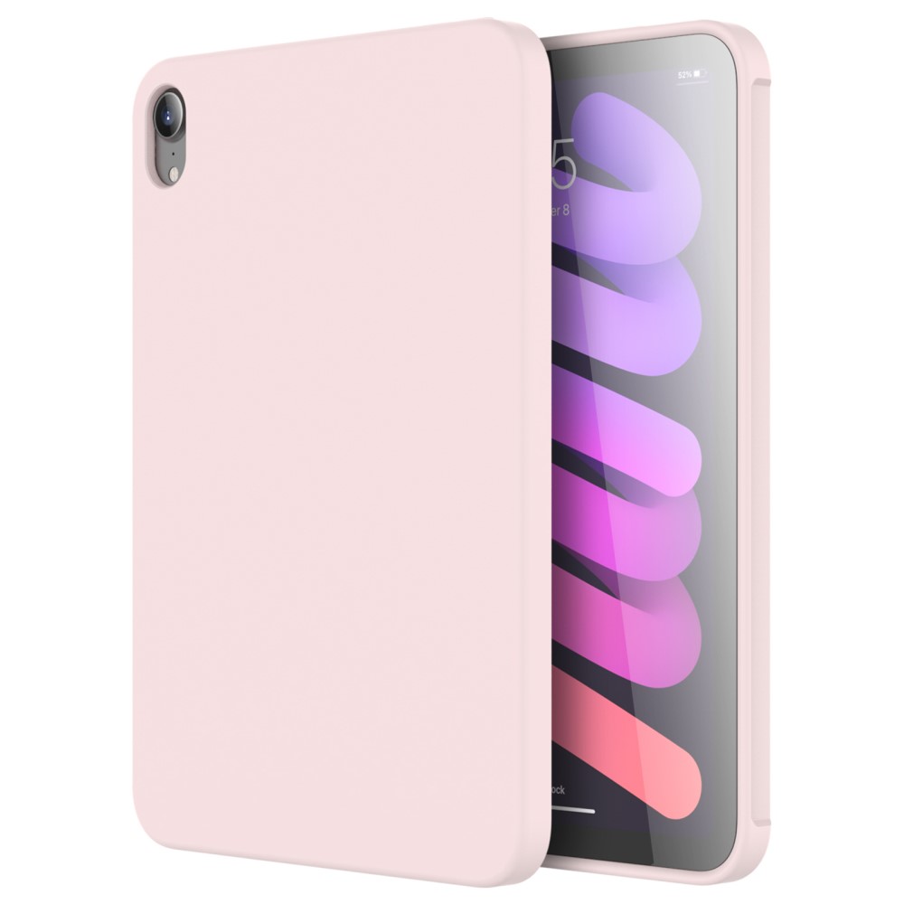 Θήκη MUTURAL Liquid Series Back Cover για iPad mini (2021) 8.3" πλάτη με ενισχυμένη σιλικόνη για προστασία στα χτυπήματα και τις πτώσεις σε χρώμα ροζ
