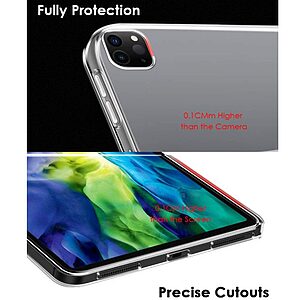 Θήκη Back Cover sockproof για iPad Pro (2018/2020/2021/2022) 12.9" TPU διάφανη - Image 4