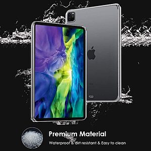 Θήκη Back Cover sockproof για iPad Pro (2018/2020/2021/2022) 12.9" TPU διάφανη - Image 5