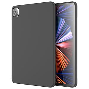 Θήκη MUTURAL Liquid Series Back Cover για iPad Pro (2020/2021/2022) 11" πλάτη με ενισχυμένη σιλικόνη για προστασία στα χτυπήματα και τις πτώσεις σε χρώμα μαύρο